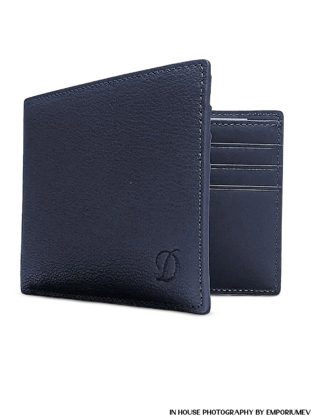S.T. Dupont 093000B Outlet SLG Blue Grain Leather 6 CC Men Wallet Bill Holder